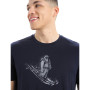 Camiseta de hombre Icebreaker Tech Lite II SS Tee Skiing Yeti