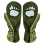 Guantes softshell para niños WAMU Khaki