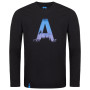 Camiseta de hombre Loap Aldoss negro Tap Shoe/Blue
