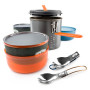 Vajilla GSI Outdoors Halulite Dualist naranja/gris
