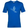 Camiseta de hombre Icebreaker Tech Lite II SS Tee Skiing Yeti azul lazurite