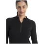 Camiseta funcional de mujer Icebreaker Women 300 MerinoFine™ Polar LS Half Zip