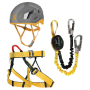 Juego de vía ferrata Singing Rock Packet Ferrata II (yellow/grey)