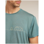 Camiseta funcional de hombre Icebreaker Merino Blend Core SS Tee Single Line Camp