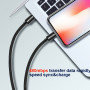 Cable de carga y datos Swissten Textile USB-C / Lightning 1,2 m