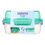 Caja de alimentos Sistema Lunch Stack To Go Square 1,24l