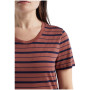 Camiseta de mujer Icebreaker Women Wave SS Tee Stripe 2023