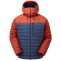 Chaqueta de hombre Mountain Equipment Earthrise Hooded Jacket rojo/azul Dusk/RedRock