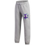 Pantalones para niños Under Armour UA B Rival FLC Graphics Jgr Mod Gray Light Heather