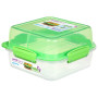 Caja de alimentos Sistema Lunch Stack To Go Square 1,24l verde