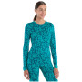 Camiseta funcional de mujer Icebreaker W Mer 200 Oasis LS Crewe Macro Camo
