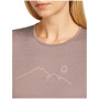 Camiseta funcional de mujer Icebreaker Women Merino 200 Oasis LS Crewe Rainer Ridge