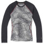 Camiseta funcional de mujer Smartwool W Merino 250 Baselayer Pattern Crew Bxd gris LightGrayPalm