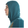 Sudadera funcional de hombre Icebreaker Merino Quantum ZoneKnit™ LS Zip Hoodie