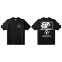 Camiseta de hombre Vans Stacked Hi SS Tee negro Black/White