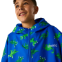 Abrigo impermeable para niños Regatta Junior Changing Robe Olymp Blue Dino