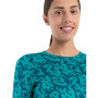 Camiseta funcional de mujer Icebreaker W Mer 200 Oasis LS Crewe Macro Camo