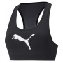 Sujetador deportivo Puma Mid Impact 4Keeps Graphic Bra PM negro/blanco black