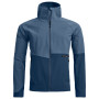 Chaqueta softshell de hombre Ortovox Venet Softshell Hooded Jacket azul Light Nunatak
