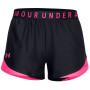 Pantalones cortos de mujer Under Armour Play Up Shorts 3.0 negro/violeta Black / Cerise / Cerise