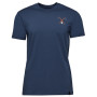 Camiseta de hombre Black Diamond Piolet SS Tee azul Ink Blue