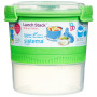 Caja de alimentos Sistema Round Lunch Stack TO GO 965ml verde