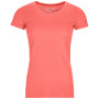 Camiseta funcional de mujer Ortovox 120 Cool Tec Clean Ts W 2022 rosa Coral