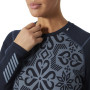 Camiseta funcional de mujer Helly Hansen W Lifa Merino Midw Gra Crew