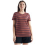Camiseta de mujer Icebreaker Women Wave SS Tee Stripe 2023