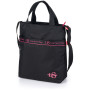 Bolsa de hombro Loap Nikko negro/rosa