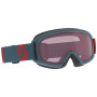Gafas de esquí para niños Scott Jr Witty SGL gris neon red/aruba green