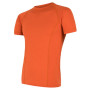 Camiseta funcional de hombre Sensor Merino Air kr.r. naranja tmavě oranžová