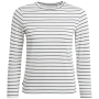 Camiseta de hombre Craghoppers Nosilife Abel Long Sleeved T-Shirt blanco/negro lichen green archive