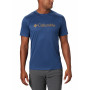 Camiseta de hombre Columbia Zero Rules Graphic azul oscuro CarbonCscTopoLines