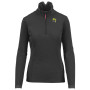 Sudadera de mujer Karpos Pizzocco W Half Zip negro India Ink