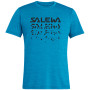 Camiseta de hombre Salewa Puez Hybrid 2 Dry M S/S Tee azul BlueDanubeMelange