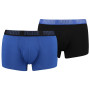 Calzoncillos bóxer para hombre Puma Basic Trunk 2P azul/negro Blue