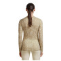 Camiseta funcional de mujer Icebreaker Women M 200 Oasis LS Crewe Moss BloomAOP