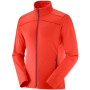 Sudadera de hombre Salomon Discovery Lt Fz M rojo FieryRed