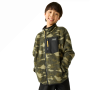 Sudadera funcional para niños Regatta Junior Frankie Warm Fleece Bark Green Camo