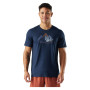 Camiseta funcional de hombre Smartwool Triangle Mountain Active Short Sleeve Graphic Tee