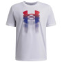 Camiseta para niños Under Armour B Logo Blur SS White blanco White