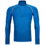 Sudadera funcional de hombre Ortovox 230 Competition Zip Neck azul JustBlue