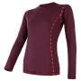 Camiseta funcional de mujer Sensor Merino Air 2022 violeta DarkBurgundy