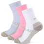 Calcetines Zulu Bambus Trek W 3-pack mix2 light pink, light blue, white