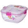 Caja de ensalada Sistema Salad To Go 1,1L rosa