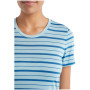 Camiseta de mujer Icebreaker Women Wave SS Tee Stripe 2023