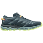Zapatillas de carrera para hombre Mizuno Wave Daichi 7 verde claro OrionBlue/MistyBlue/NeoLime