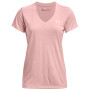 Camiseta funcional de mujer Under Armour Tech SSV - Solid 2023 rosa claro Retro Pink / / Metallic Silver