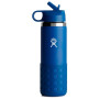 Botella para niños Hydro Flask Kids Wide Mouth 20 oz Straw Lid/Boot azul STREAM